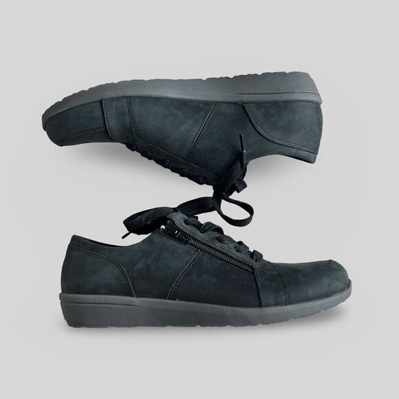 Vionic Abigail Black Nubuck Sneakers - Picture 3 of 9